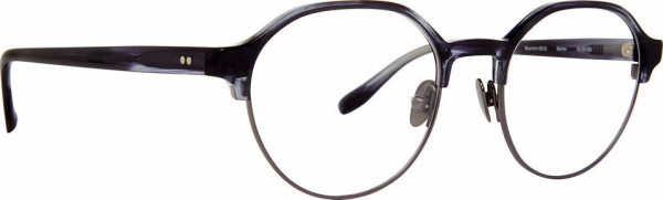 Badgley Mischka BM Barlow Eyeglasses, Blue Horn