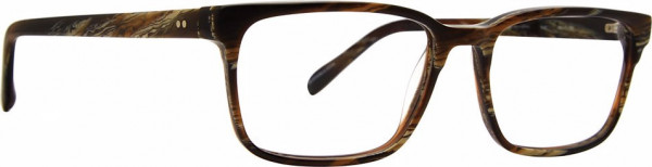Badgley Mischka BM York Eyeglasses, Brown Horn