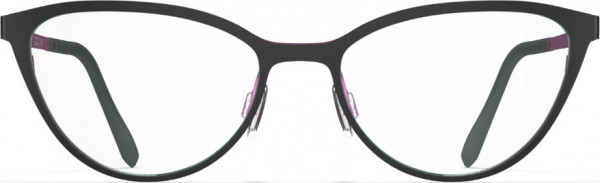 Blackfin Daphne [BF1019] Eyeglasses, C1597 - Matt Black/Deep Magenta