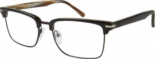 Union Bay VG204 Eyeglasses, OX BLACK OVER GREY