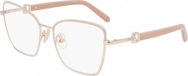 Ferragamo SF2223N Eyeglasses, (685) ROSE GOLD/NUDE