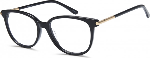 Di Caprio DC379 Eyeglasses, Black