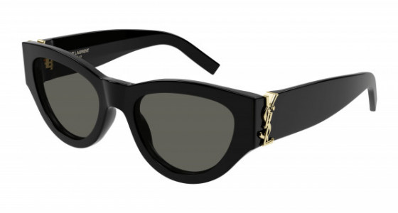 Saint Laurent SL M94/F Sunglasses, 001 - BLACK with GREY lenses