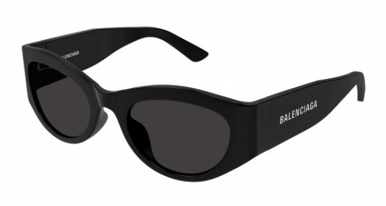 Balenciaga BB0330SK Sunglasses, 001 - BLACK with GREY lenses