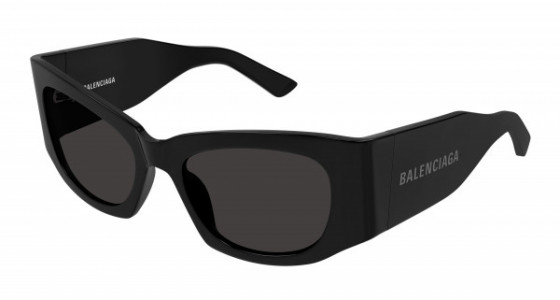 Balenciaga BB0327S Sunglasses, 001 - BLACK with GREY lenses