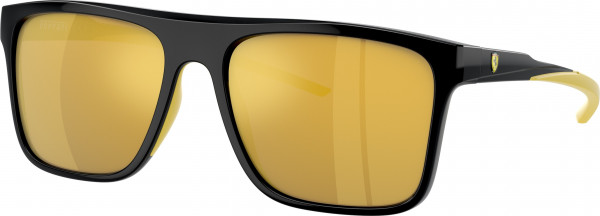 Ferrari Scuderia FZ6006 Sunglasses, 501/5A BLACK MIRROR GOLD (BLACK)