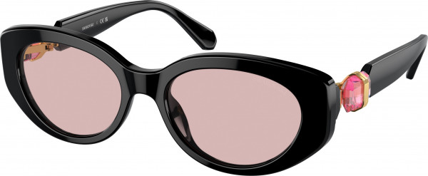 Swarovski SK6002F Sunglasses, 1001/5 BLACK PINK (BLACK)