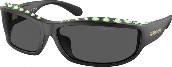 Swarovski SK6009 Sunglasses, 102087 MATTE BLACK DARK GREY (BLACK)