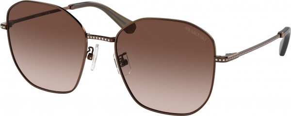 Swarovski SK7012D Sunglasses, 400213 BRONZE GRADIENT BROWN (BROWN)