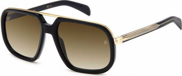 David Beckham DB 7101/S Sunglasses, M2 B 2M2 BLK GOLD B