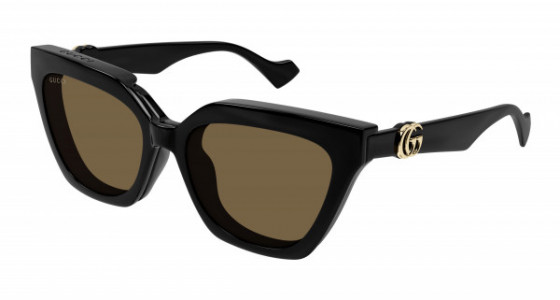 Gucci GG1542S Sunglasses, 001 - BLACK with TRANSPARENT lenses