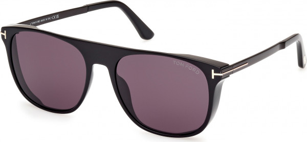 Tom Ford FT1105 LIONEL-02 Sunglasses, 01A - Shiny Black / Shiny Black