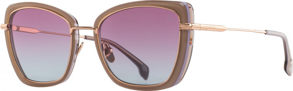 STATE Optical Co Magdalene Sunglasses, 1 - Latte Wisteria Rose Gold