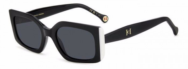 Carolina Herrera HER 0182/S Sunglasses, 0S B 80S BLACKWHTE