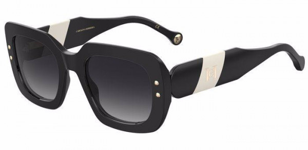 Carolina Herrera HER 0186/S Sunglasses, 0S B 80S BLACKWHTE