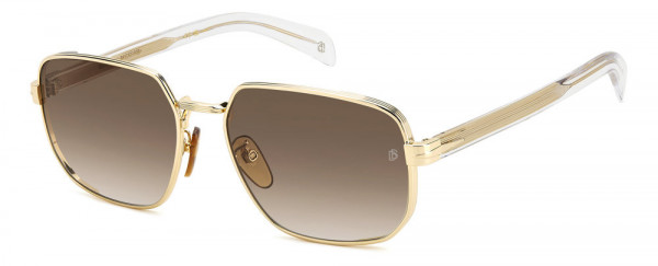 David Beckham DB 7121/G/S Sunglasses, HL G RHL GOLD BLCK_