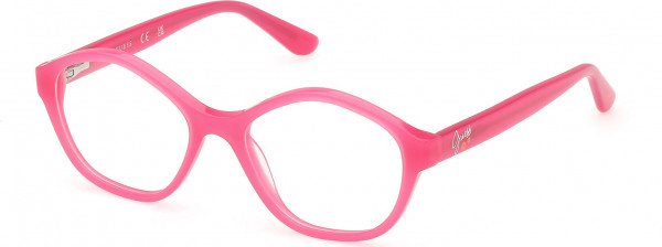 Guess GU50141 Eyeglasses, 074 - Shiny Dark Pink / Shiny Dark Pink