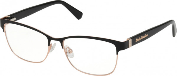 Harley-Davidson HD50057 Eyeglasses, 002 - Matte Black / Matte Black