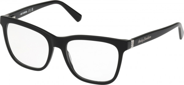 Harley-Davidson HD50055 Eyeglasses, 001 - Shiny Black / Shiny Black