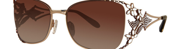 Caviar Caviar 5619 Sunglasses, (21) Gold w/ Clear Crystals w/ Brown Lens