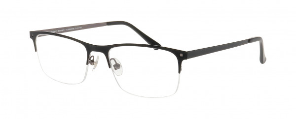 Prodesign Denmark SQUARE 1 Eyeglasses, BLACK DARK MATT