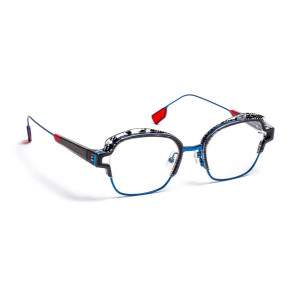 J.F. Rey JF2992 Eyeglasses, 0525 CAVIAR / BLUE NIGHT / BLACK / WHITE