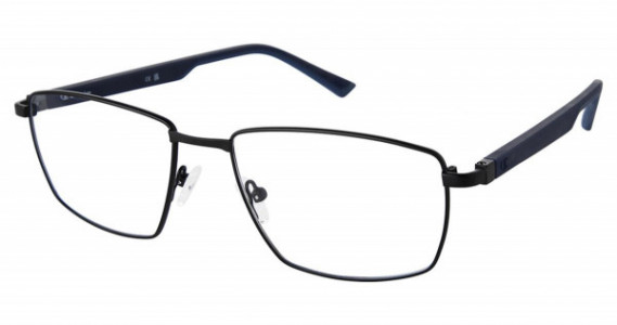 Champion SURGEX200 Memory Metal Extended Size Champion Eyeglasses, C01 MATTE BLACK