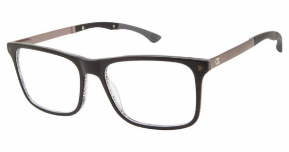 Champion TRIL Tri-Flex Champion Eyeglasses, C01 BLACK/GREY HORN