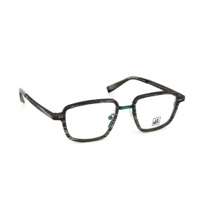 J.F. Rey JF3011 Eyeglasses, 0025 WOOD/CARBON/BLUE