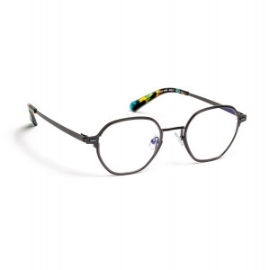 J.F. Rey JF3022 Eyeglasses, 0028 BLACK BRUSHED / BLUE TURQUOISE