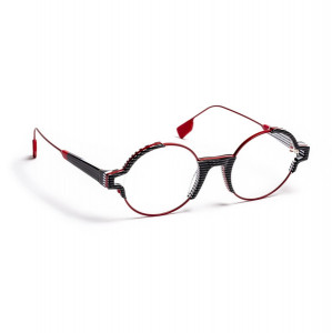 J.F. Rey JF2978 Eyeglasses, 0030 PIXEL BLACK / RED