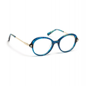 J.F. Rey PAULINE Eyeglasses, 2500 BLUE LACE/BLACK