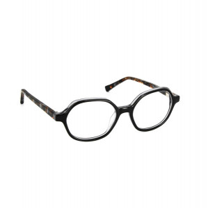 J.F. Rey SPLACH Eyeglasses, 0060 BLACK/ORANGE 6/8 BOY