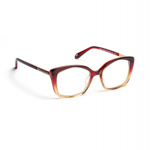 J.F. Rey PA094 Eyeglasses, 3050 GRADIENT RED/SATIN GOLD