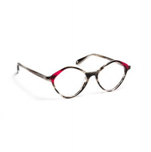 J.F. Rey PA087 Eyeglasses, 0130 NICE BLACK/RED