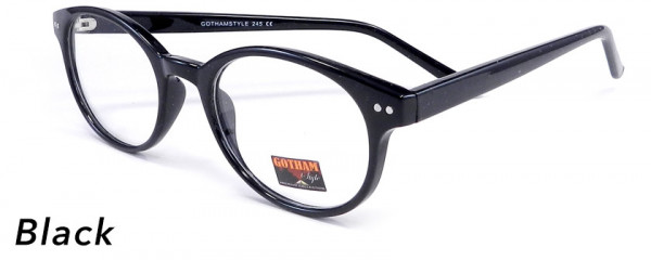 Smilen Eyewear Gotham Premium GothamStyle 245 Eyeglasses, Black