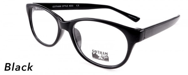 Smilen Eyewear Gotham Premium GothamStyle 233 Eyeglasses, Black