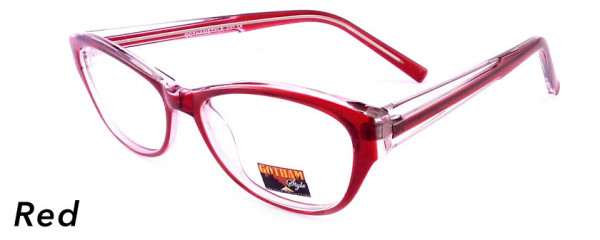 Smilen Eyewear Gotham Premium GothamStyle 231 Eyeglasses, Red