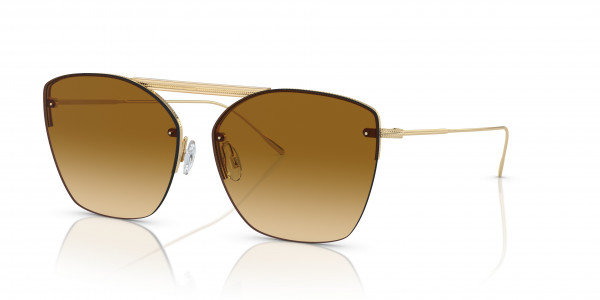 Oliver Peoples OV1217S ZIANE Sunglasses, 50352A ZIANE GOLD/BUFF TOP BAR VIRIDI (GOLD)