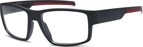 Di Caprio DC235 Eyeglasses, Black Red