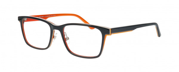 Prodesign Denmark TOPO 2 Eyeglasses, BLACK MEDIUM SHINY