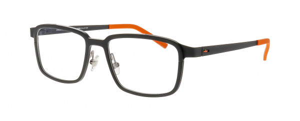 Prodesign Denmark ALUTRACK 2 Eyeglasses, BLACK DARK MATT