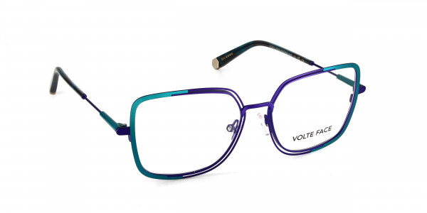 VOLTE FACE VERO Eyeglasses, 2926 BLUE/TURQUOISE