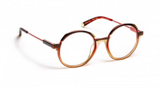 VOLTE FACE TANIA Eyeglasses, 3065 RED AND BROWN TRANSPARENT / COPPER