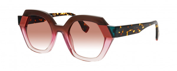 Face a Face ZAIKU 2 Sunglasses, GRADIENT BROWN PINK AMBER