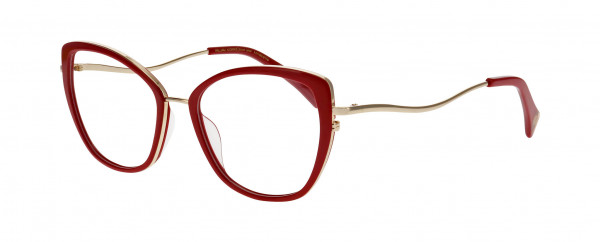 William Morris ANNA Eyeglasses, RED MEDIUM MATT