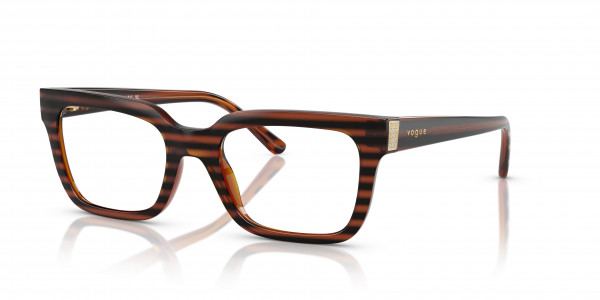 Vogue VO5611B Eyeglasses, 2571 STRIPED BROWN HAVANA (BROWN)