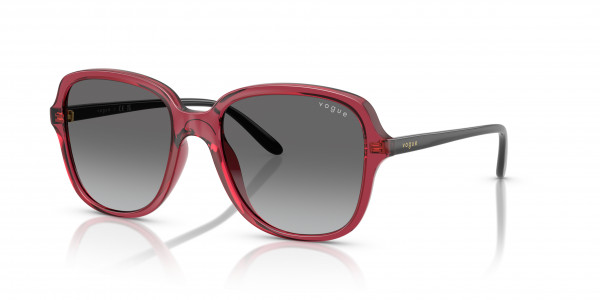 Vogue VO5601SF Sunglasses, 298911 TRANSPARENT CHERRY GRADIENT GR (VIOLET)