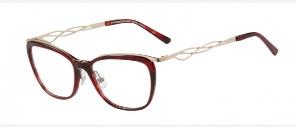 Prodesign Denmark Model 5648 Eyeglasses, RUBY MEDIUM SHINY