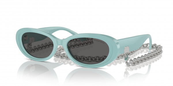 Tiffany & Co. TF4221 Sunglasses, 8001D9 BLACK LIGHT AZURE (BLACK)